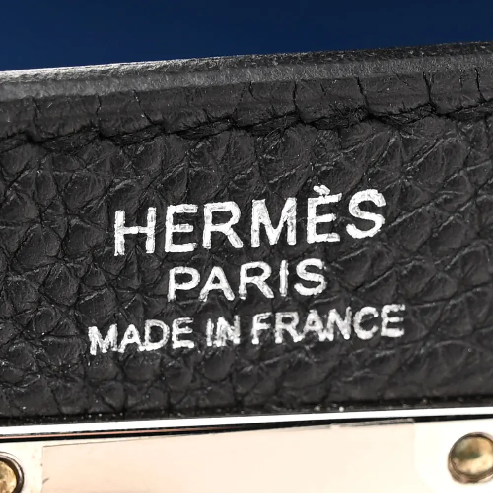 Hermès Black Togo Leather HAC à Dos PM Backpack Palladium Hardware Rep - Image 2