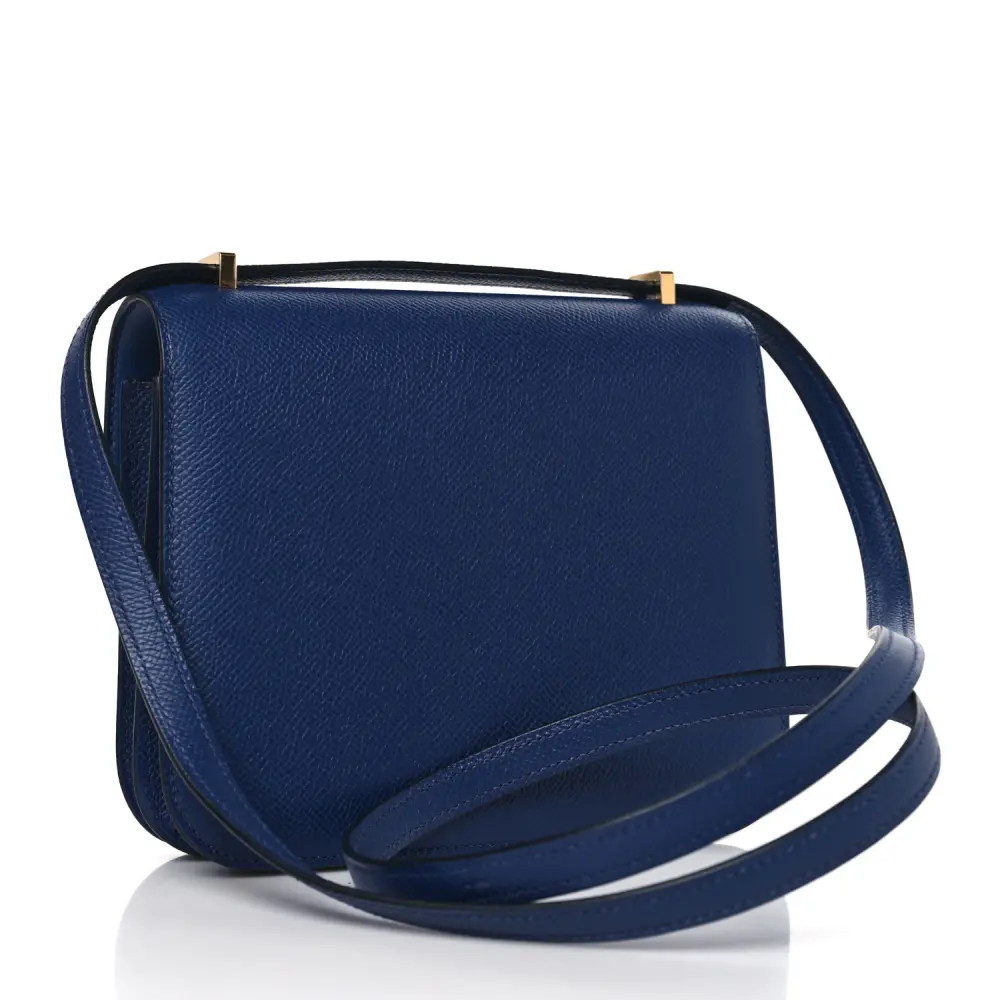 Hermès Bleu Saphir Epsom Leather Constance 18 Gold Hardware Rep - Image 3
