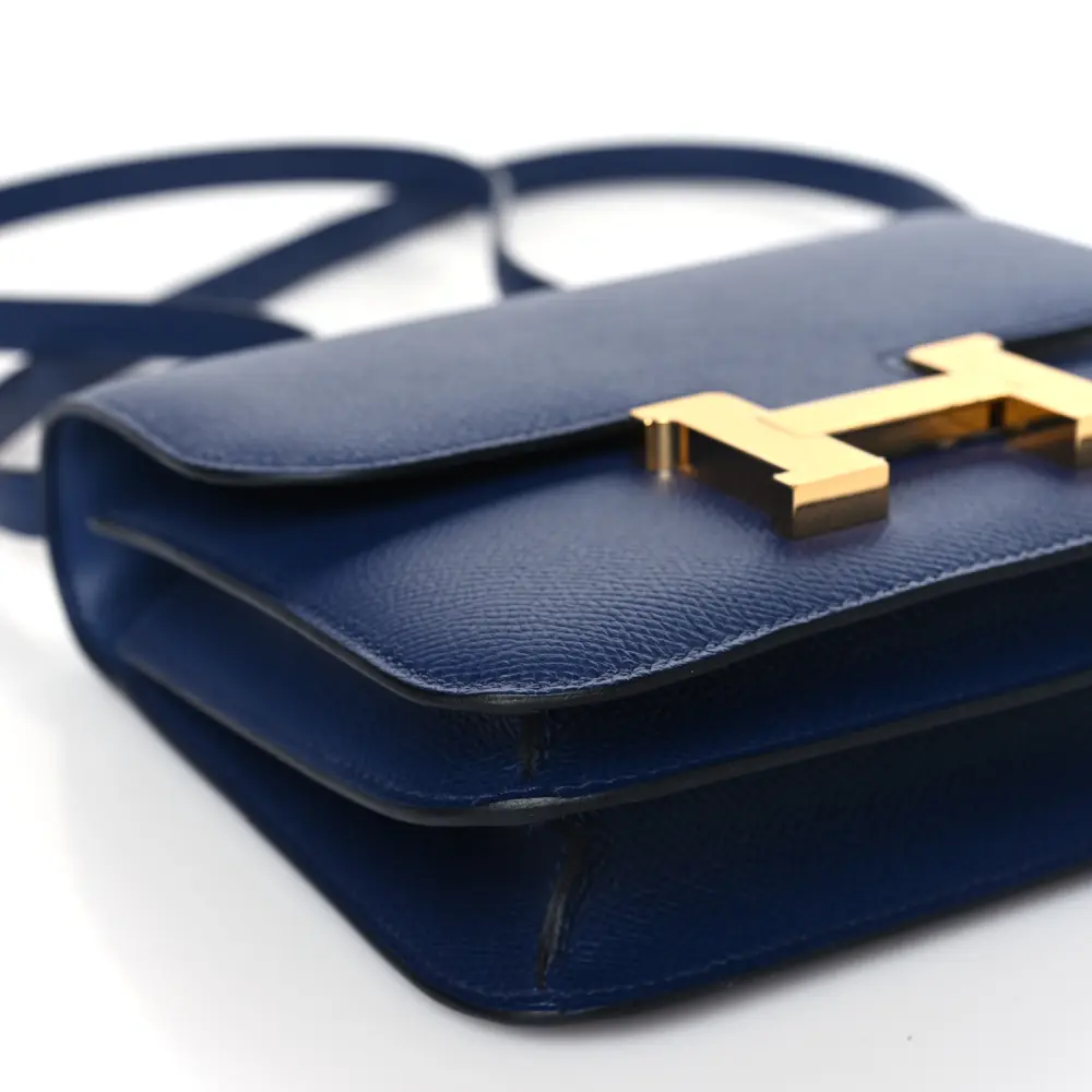 Hermès Bleu Saphir Epsom Leather Constance 18 Gold Hardware Rep - Image 4