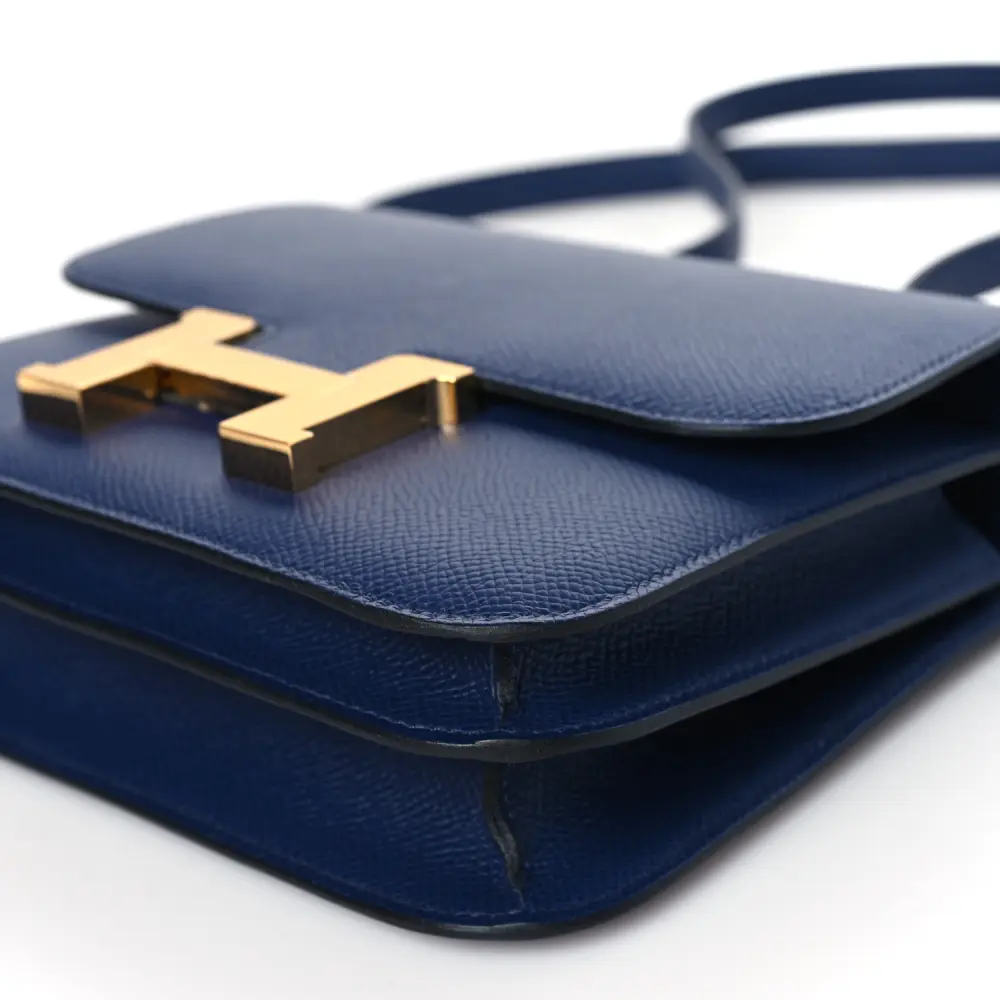 Hermès Bleu Saphir Epsom Leather Constance 18 Gold Hardware Rep - Image 5