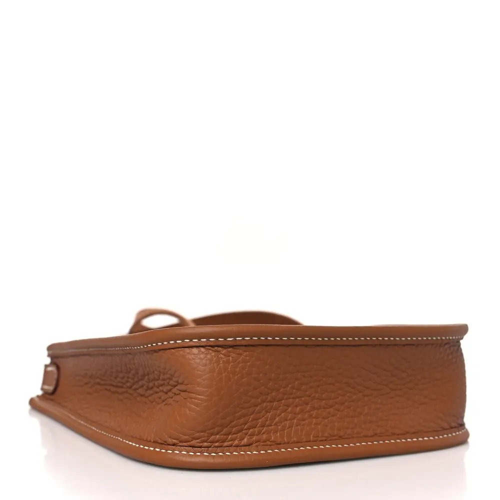 Hermès Brown Taurillon Clemence Leather Evelyne TPM Gold Hardware High-end reps - Image 6