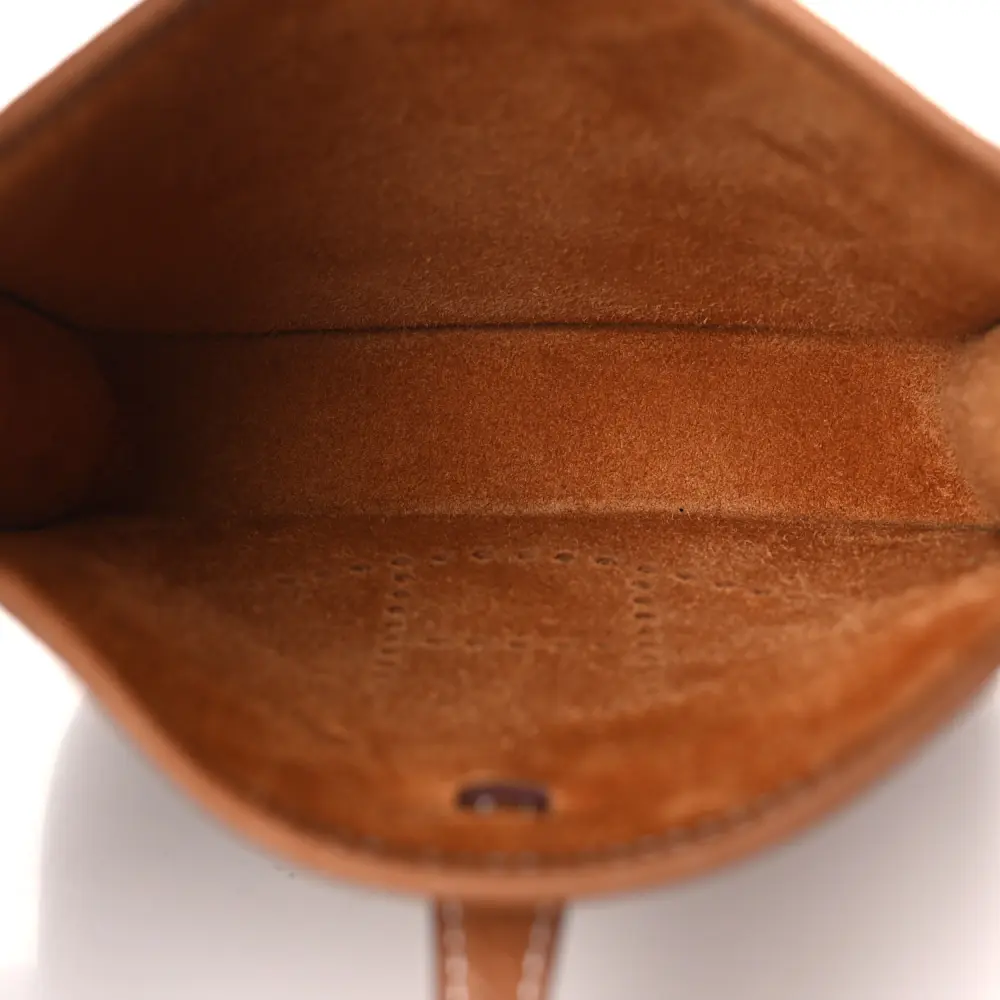 Hermès Brown Taurillon Clemence Leather Evelyne TPM Gold Hardware High-end reps - Image 7