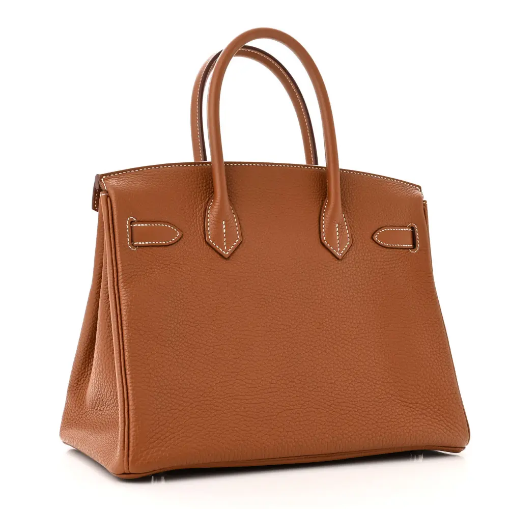 Hermès Brown Togo Leather Birkin 30 Palladium Silver Hardware High-end reps - Image 3