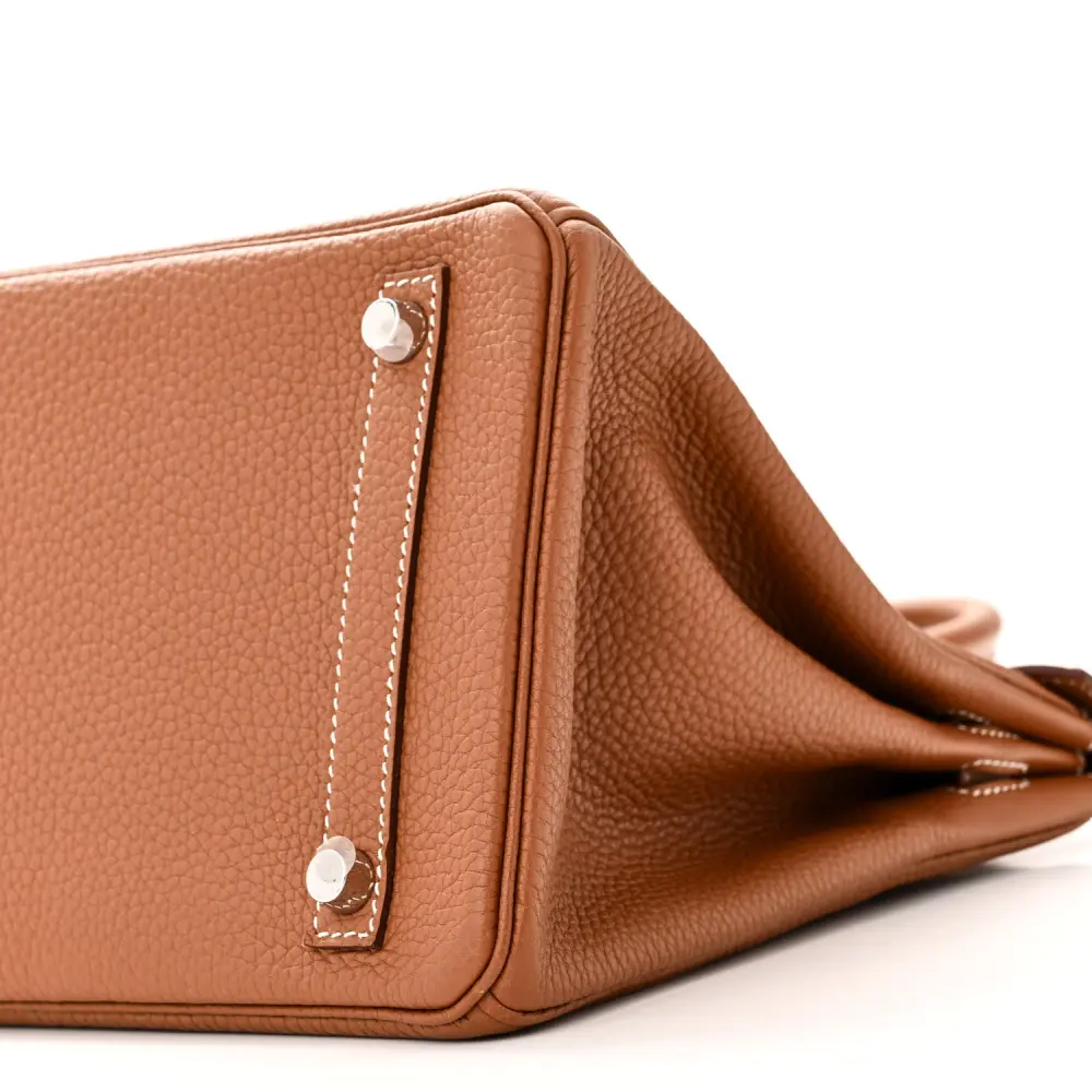 Hermès Brown Togo Leather Birkin 30 Palladium Silver Hardware High-end reps - Image 5