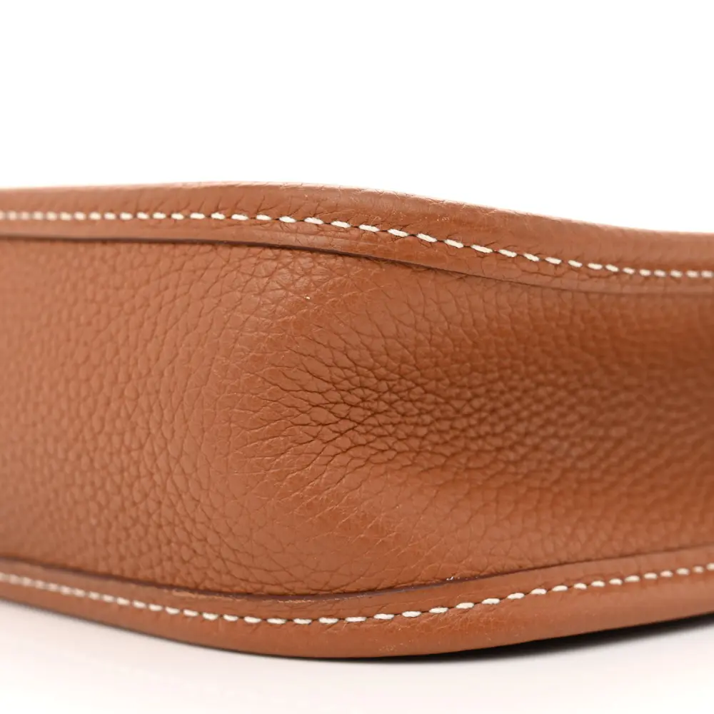 Hermès Brown/White Taurillon Maurice Leather Amazone Evelyne TPM Palladium Hardware Superfake - Image 5