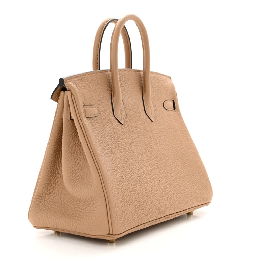 Hermès Chai Togo Leather Birkin 25 Gold Hardware Replica - Image 3