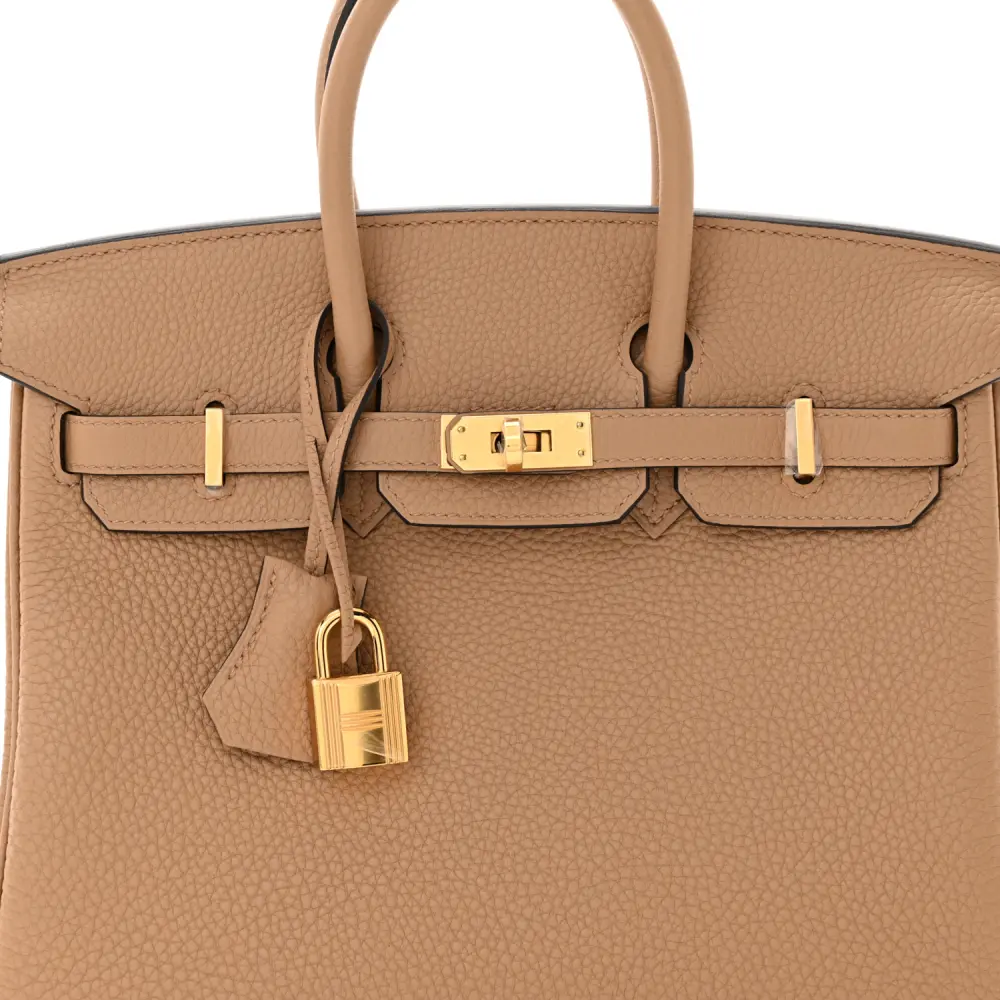 Hermès Chai Togo Leather Birkin 25 Gold Hardware Detail2 replica handbags