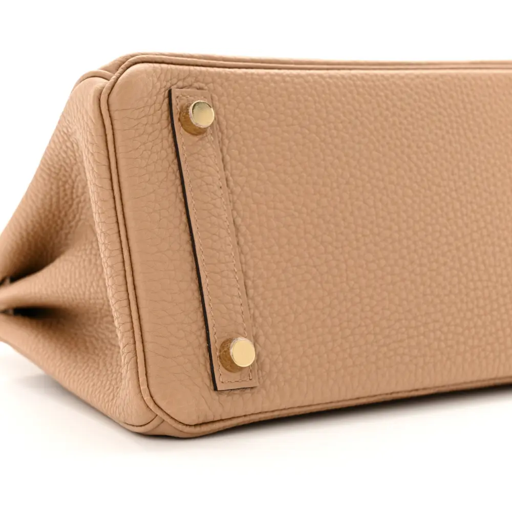 Hermès Chai Togo Leather Birkin 25 Gold Hardware Replica - Image 4