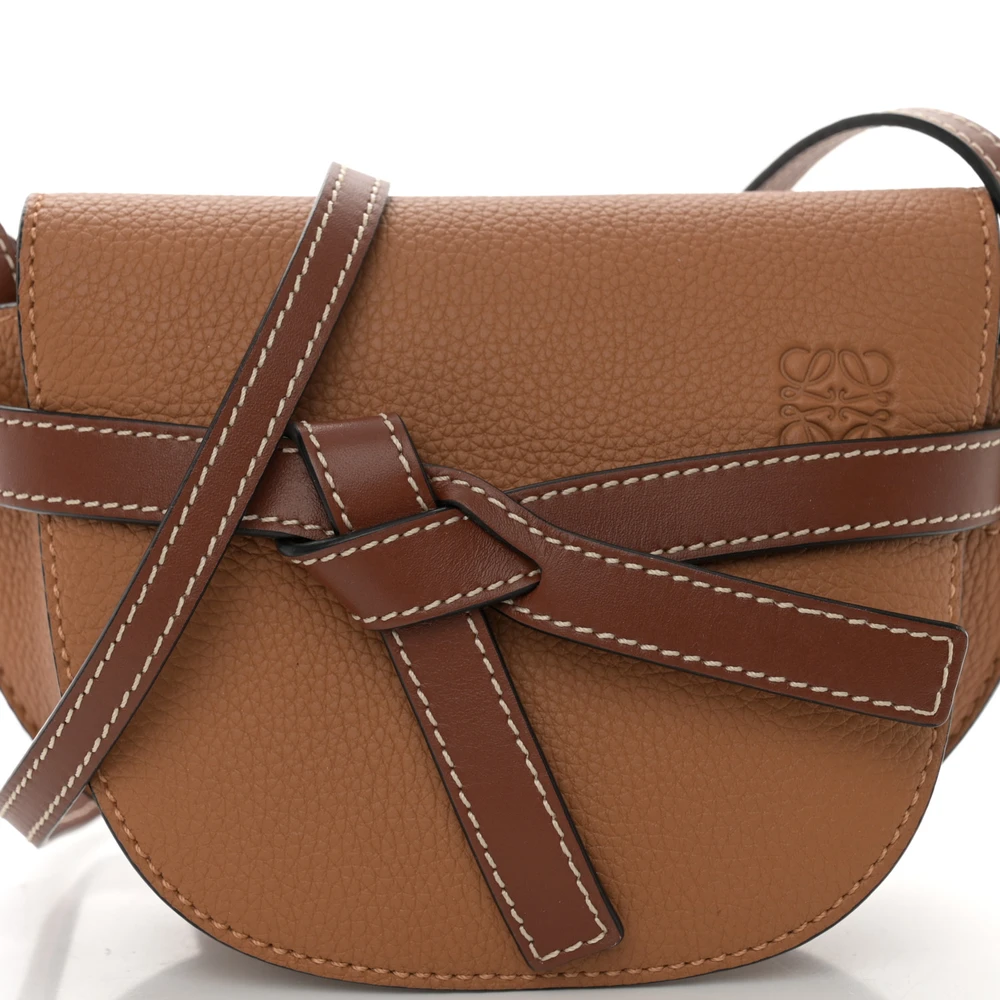 Mirror Quality Loewe Mini Gate Replica in Caramel Pecan Calfskin - Image 8