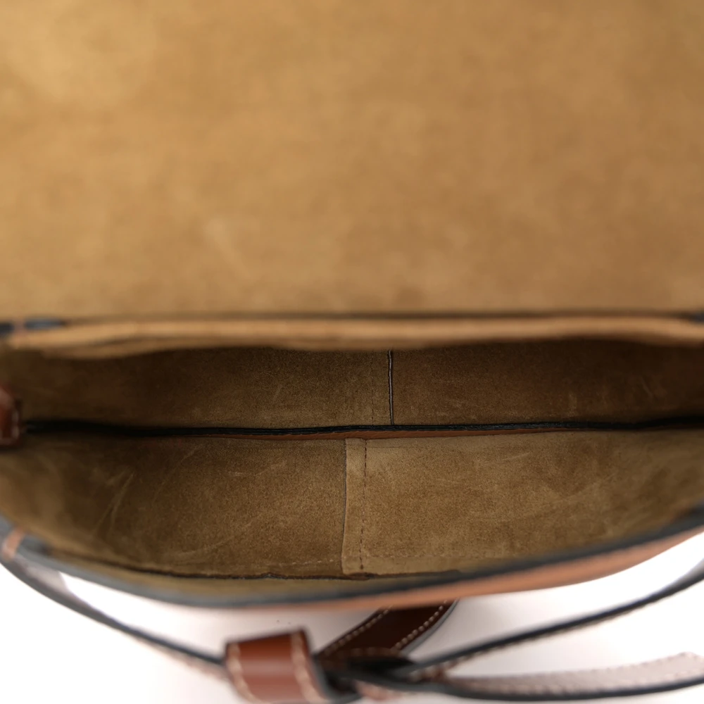 Mirror Quality Loewe Mini Gate Replica in Caramel Pecan Calfskin - Image 7