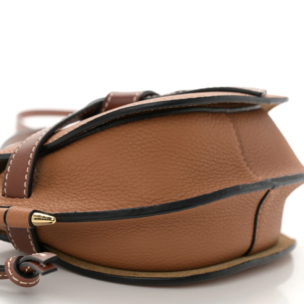 Mirror Quality Loewe Mini Gate Replica in Caramel Pecan Calfskin - Image 5
