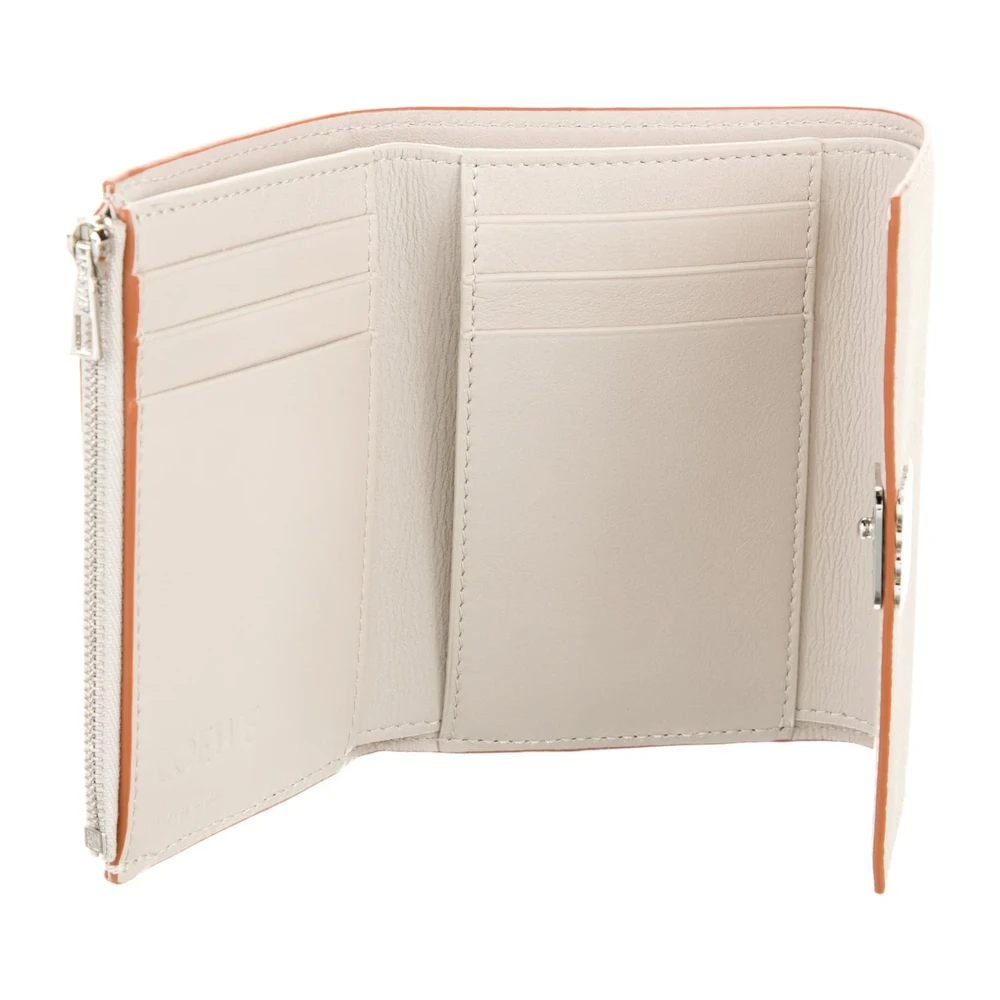 Mirror Quality Replica Loewe Grey Calfskin Compact Wallet - Image 3