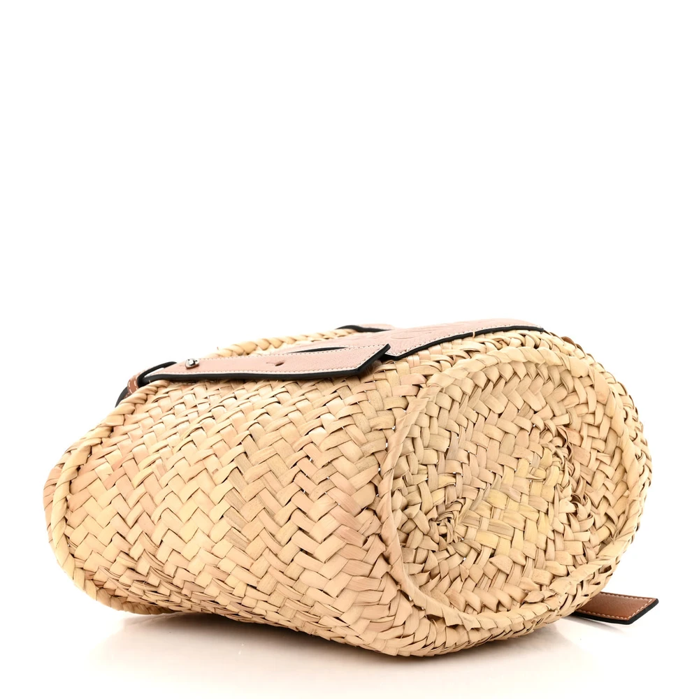 Mirror Quality Loewe Basket Tote Replica in Raffia & Calfskin - Image 6
