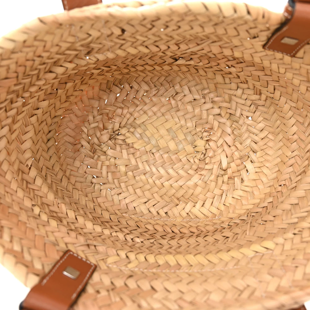Mirror Quality Loewe Basket Tote Replica in Raffia & Calfskin - Image 7