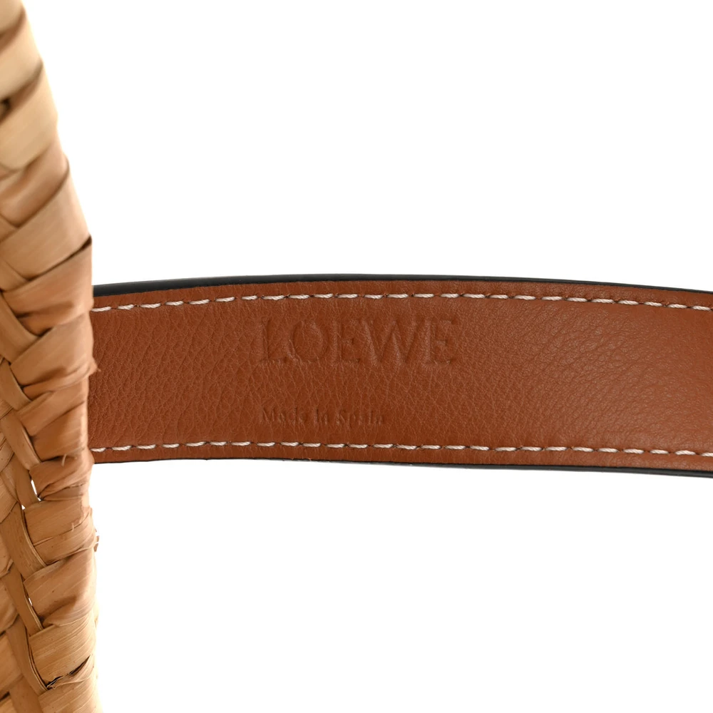 Mirror Quality Loewe Basket Tote Replica in Raffia & Calfskin - Image 2