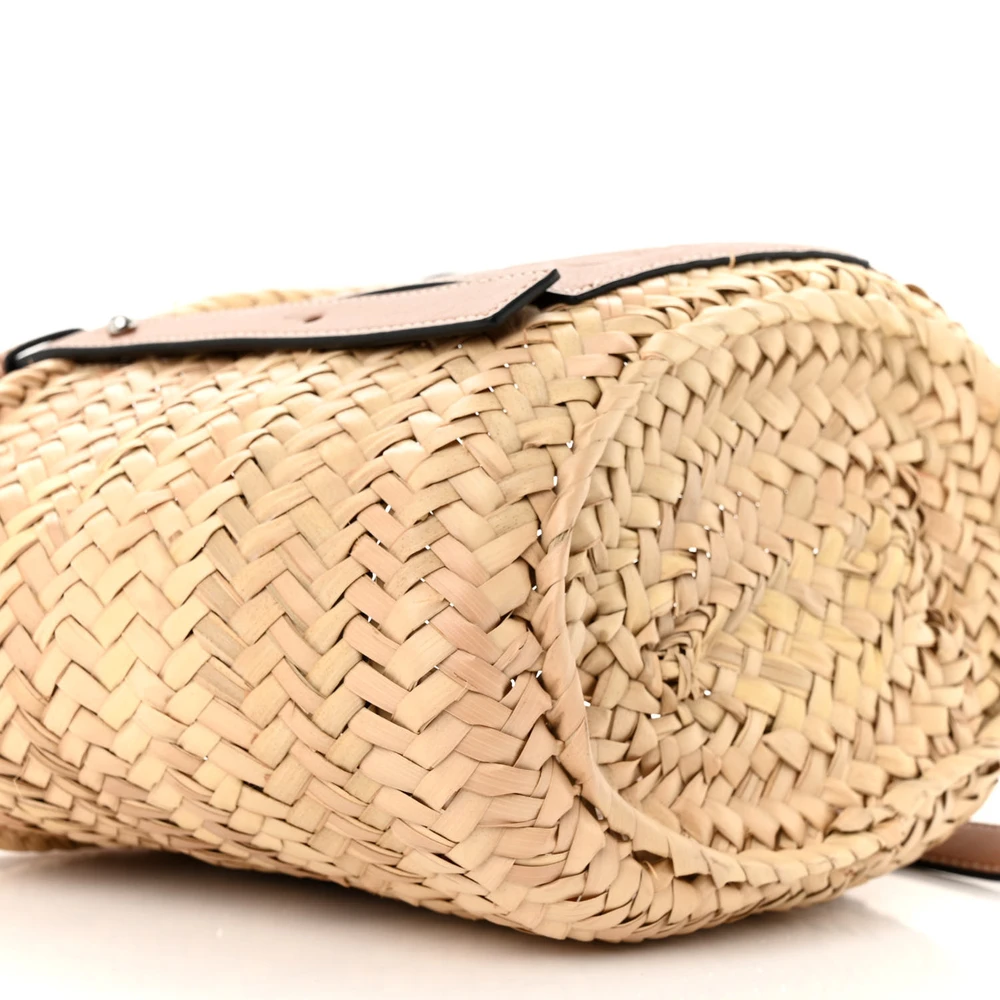 Mirror Quality Loewe Basket Tote Replica in Raffia & Calfskin - Image 5