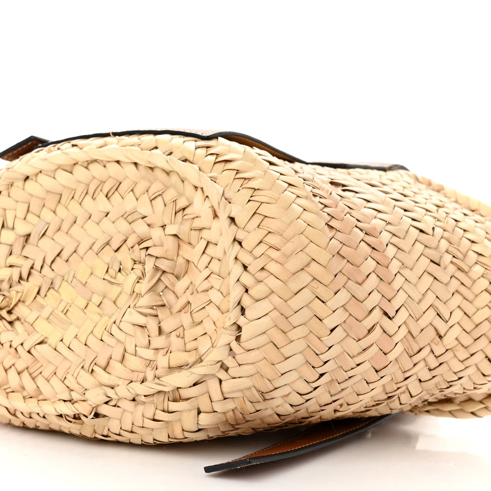 Mirror Quality Loewe Basket Tote Replica in Raffia & Calfskin - Image 4
