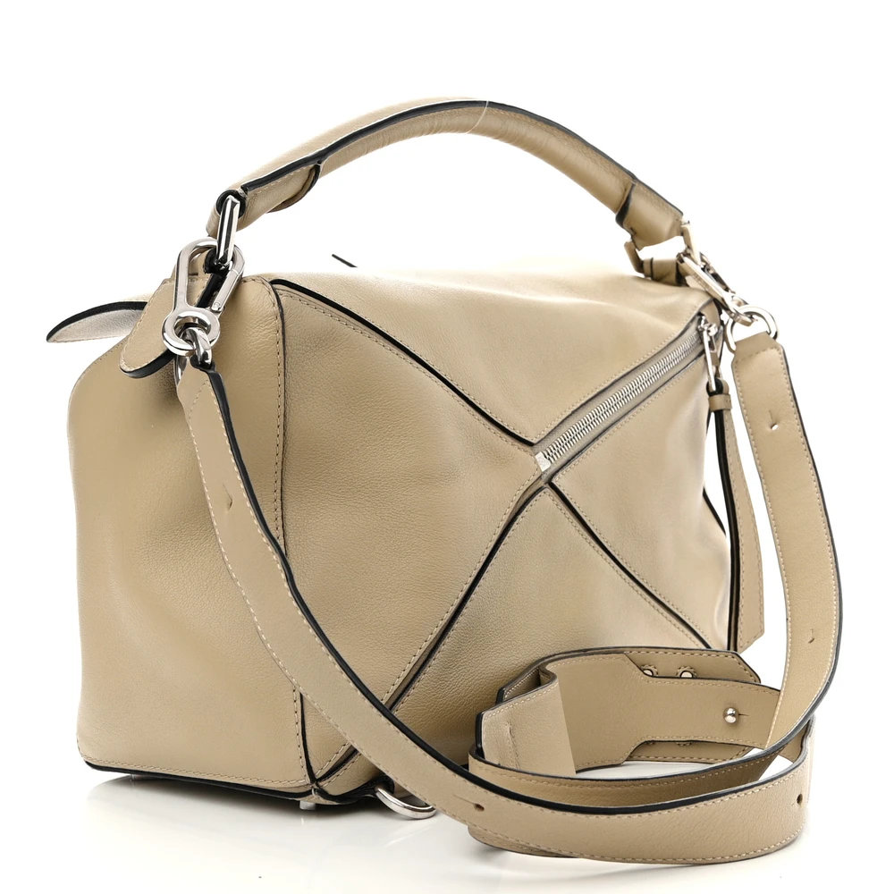 Mirror Quality Replica of Loewe Puzzle Bag in Calfskin Leather - Image 3