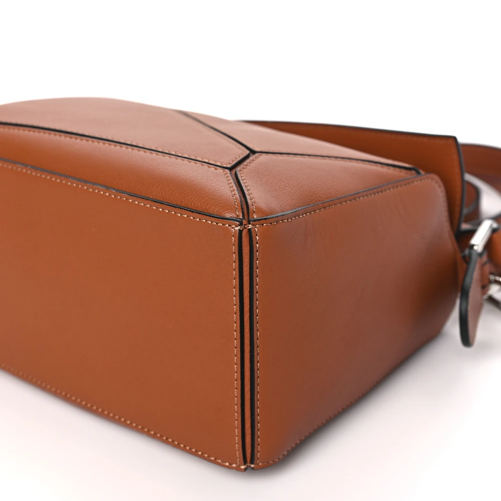 Mirror Quality Replica of Loewe Small Puzzle Bag in Tan Leather - Image 5