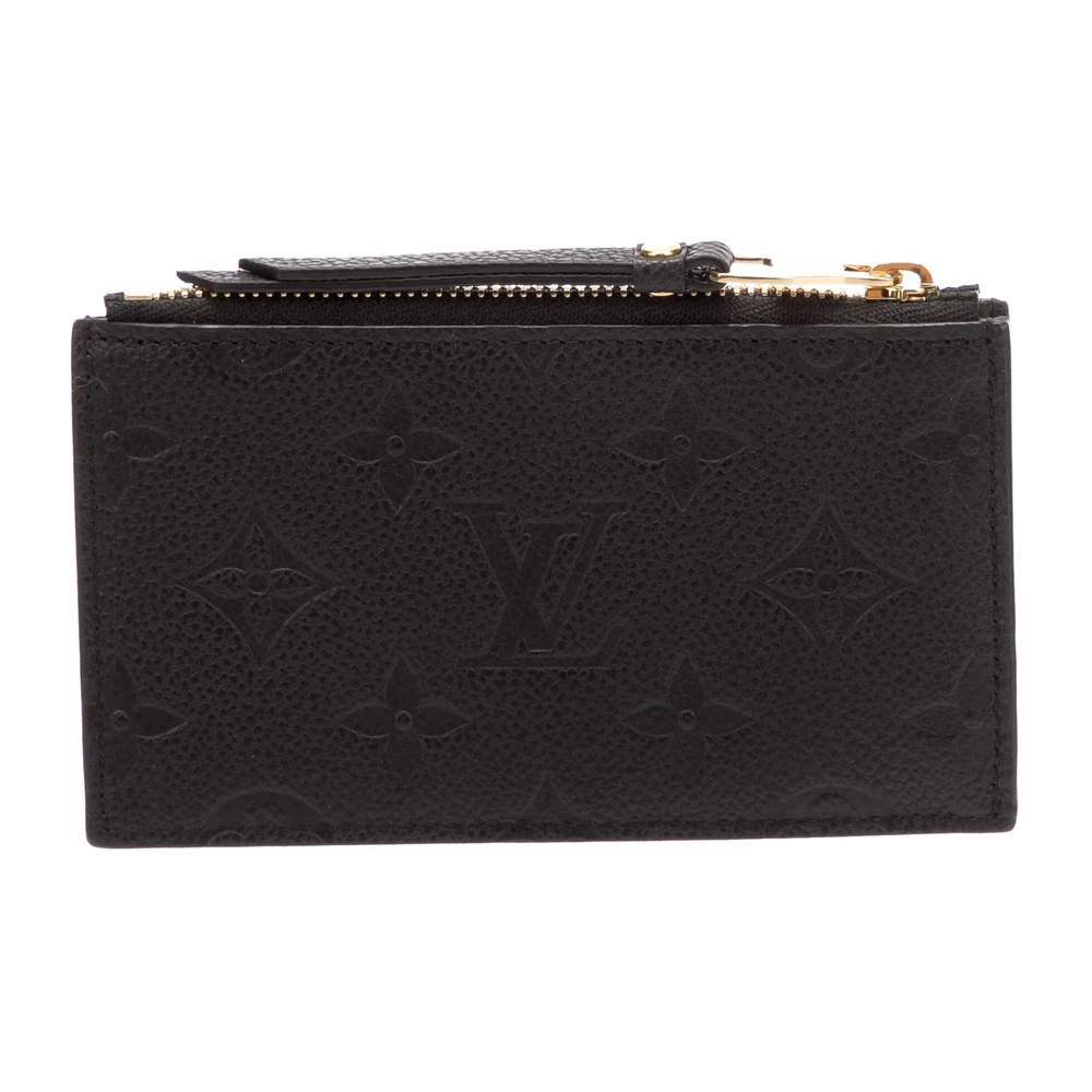 Louis Vuitton Black Empreinte Leather Small LV Monogram Pouch - Image 2