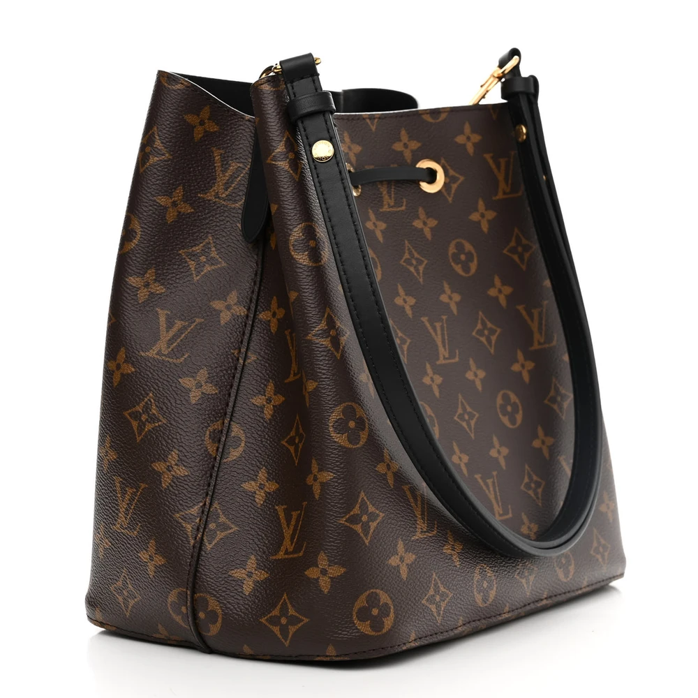 Black Monogram Canvas Neonoe MM Replica Handbag - Image 3