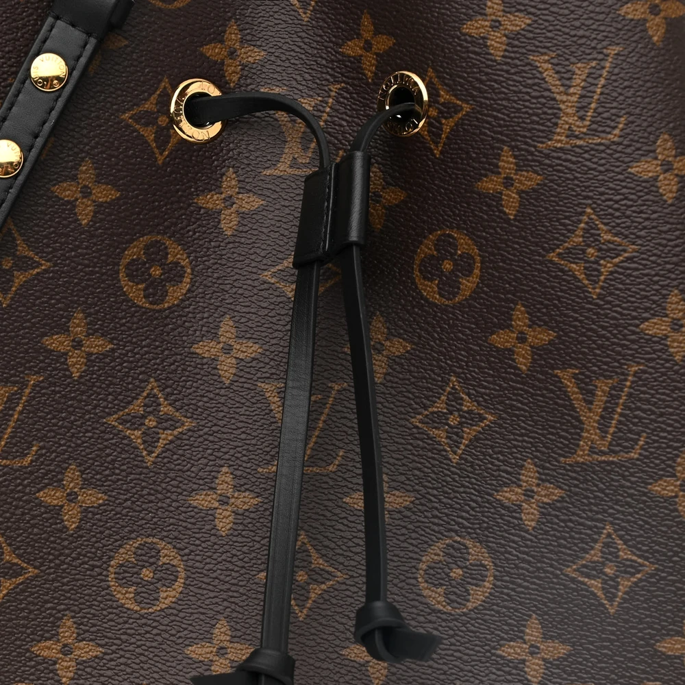 Black Monogram Canvas Neonoe MM Replica Handbag - Image 7