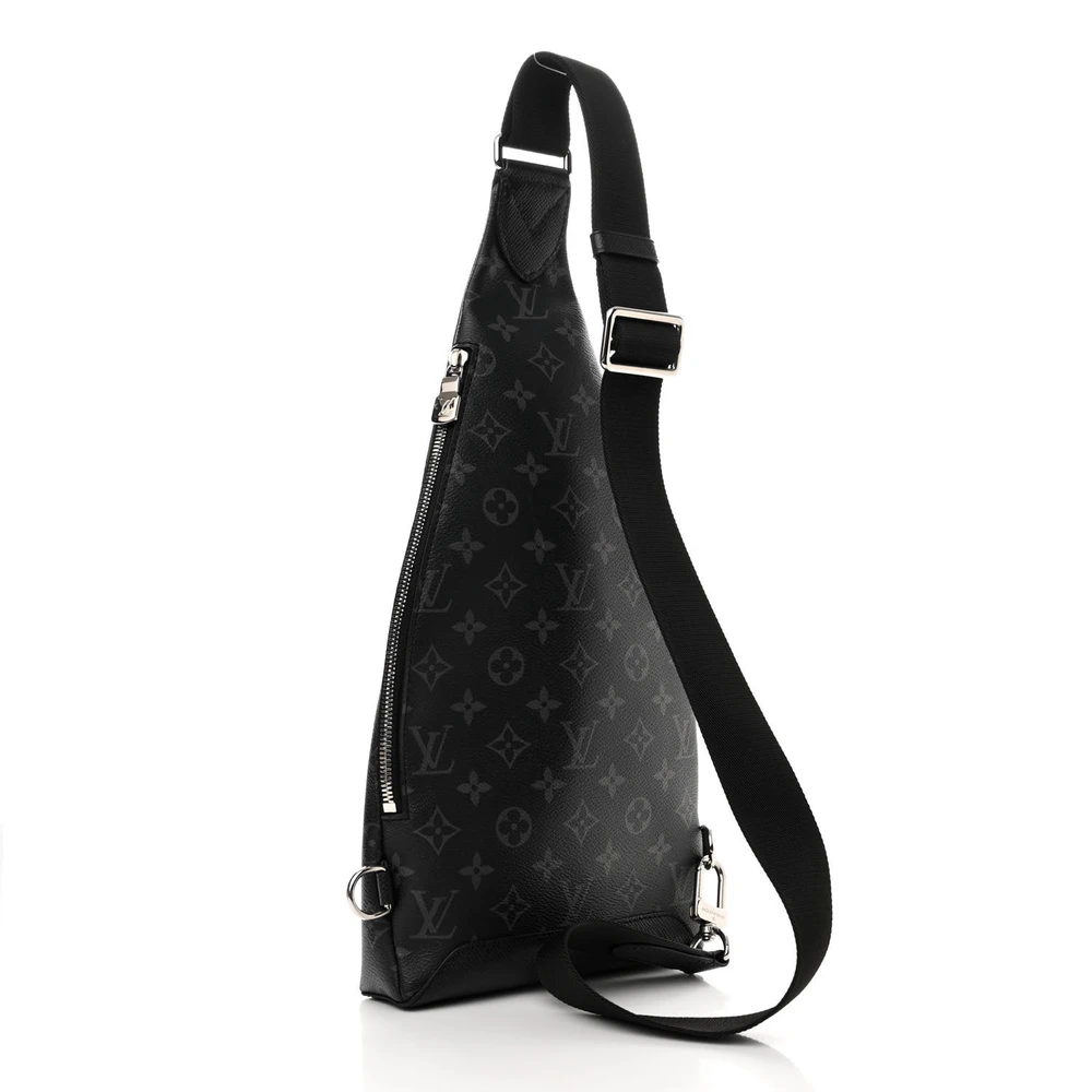 Mirror Quality Replica Louis Vuitton Duo Slingbag MM – Black Taigarama - Image 3