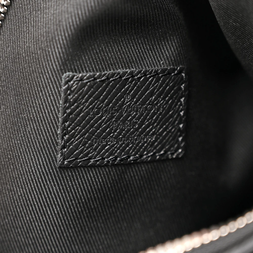 Mirror Quality Replica Louis Vuitton Duo Slingbag MM – Black Taigarama - Image 2