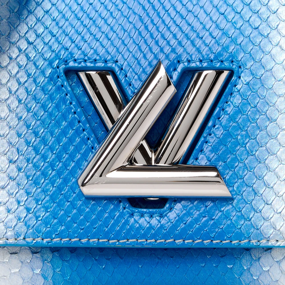Louis Vuitton Replica Twist Bag PM – Blue Silver Monogram Design - Image 8