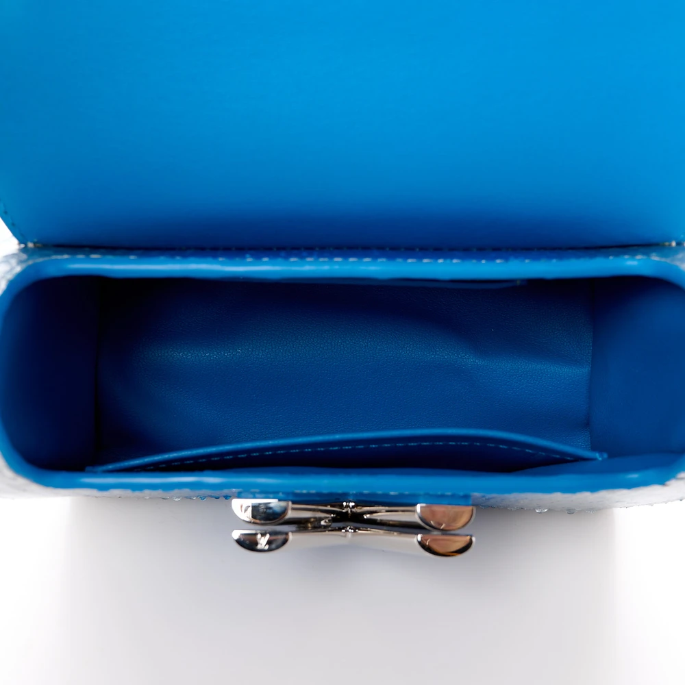 Louis Vuitton Replica Twist Bag PM – Blue Silver Monogram Design - Image 7