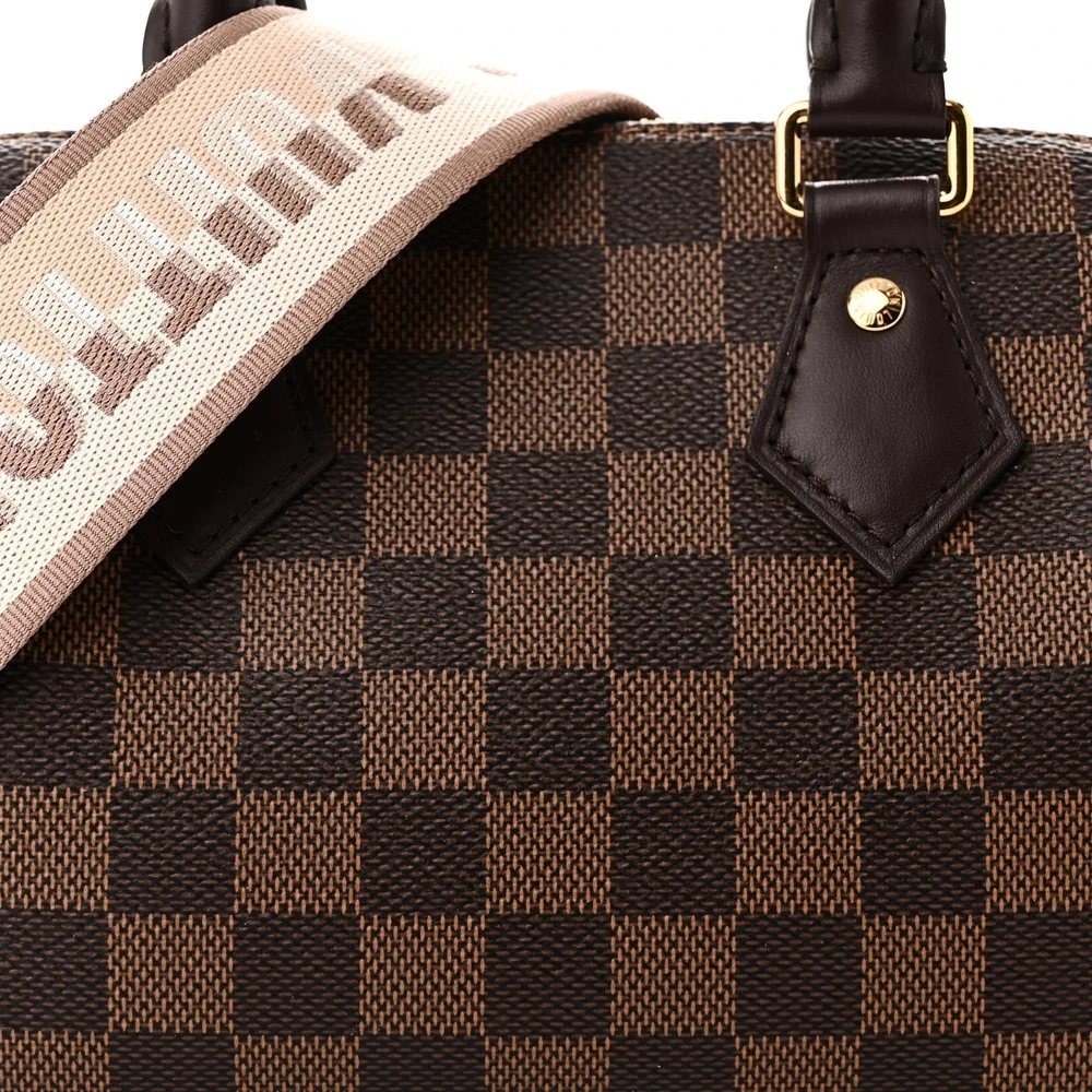 Louis Vuitton Damier Ebene Canvas Speedy 20 Mirror Quality Replica - Image 8