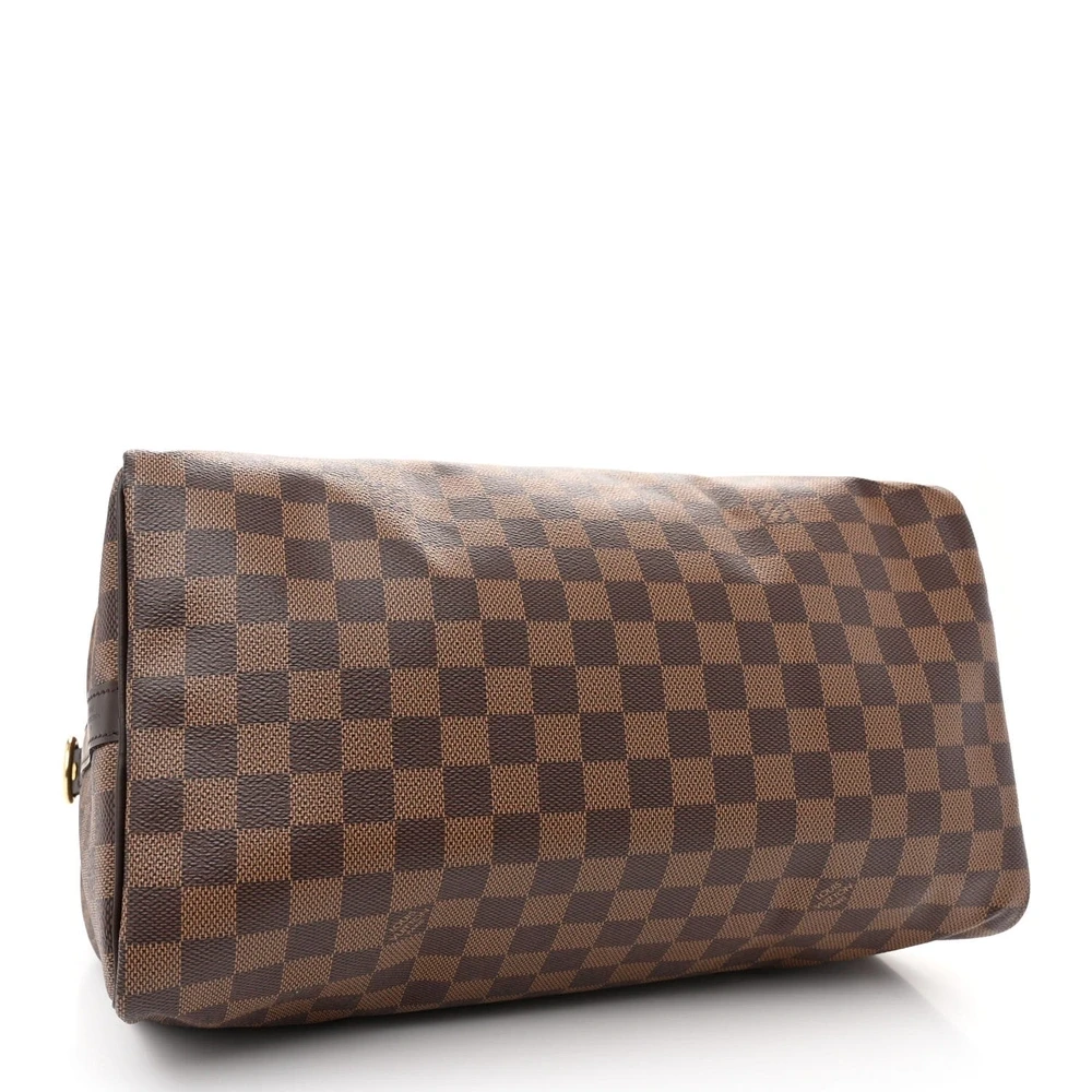 Louis Vuitton Damier Ebene Speedy Replica with Gold Hardware - Image 6