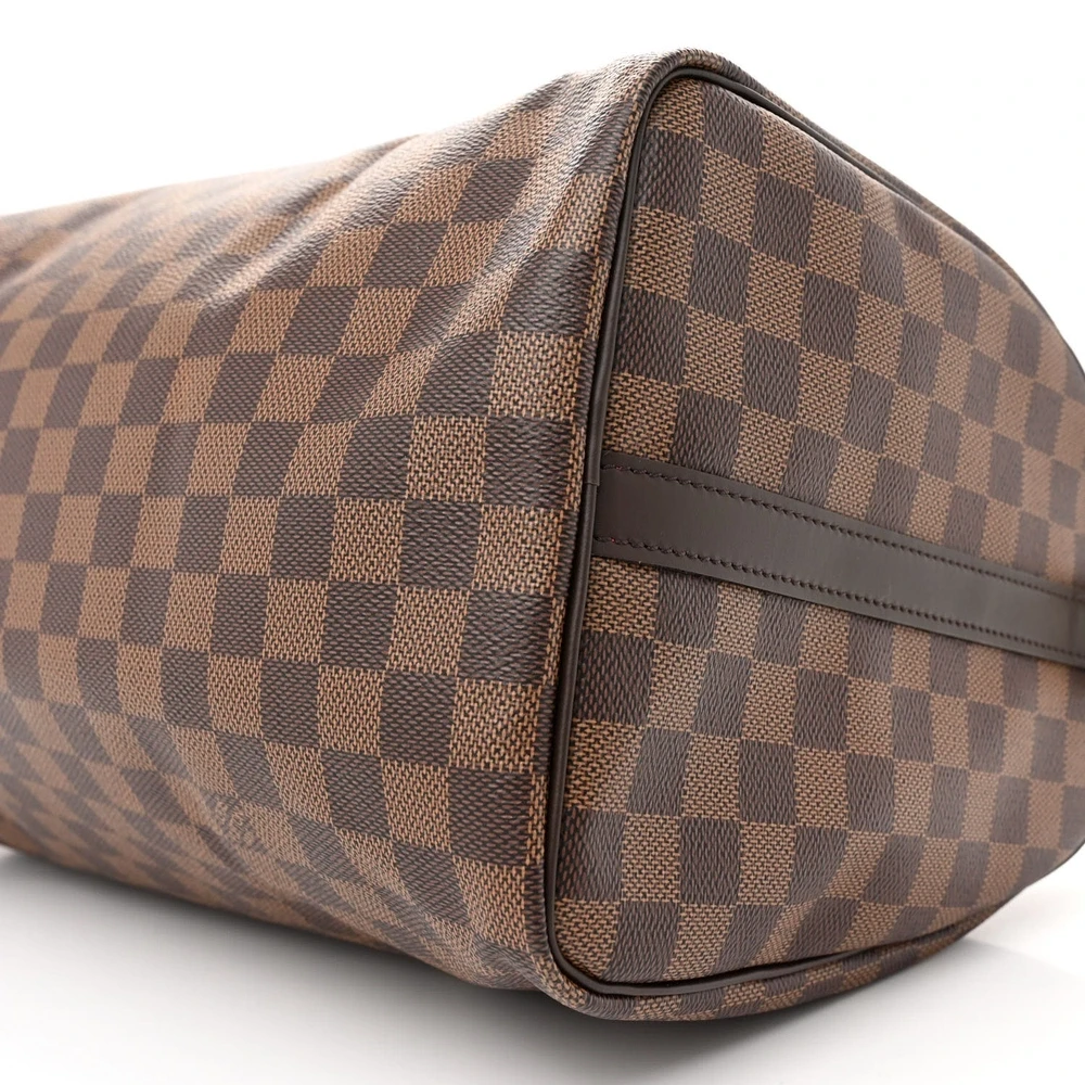 Louis Vuitton Damier Ebene Speedy Replica with Gold Hardware - Image 4