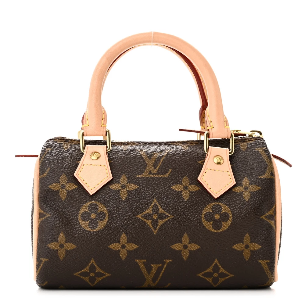 Louis Vuitton Monogram Canvas Mini Sac HL Speedy Brass Hardware Front replica handbags