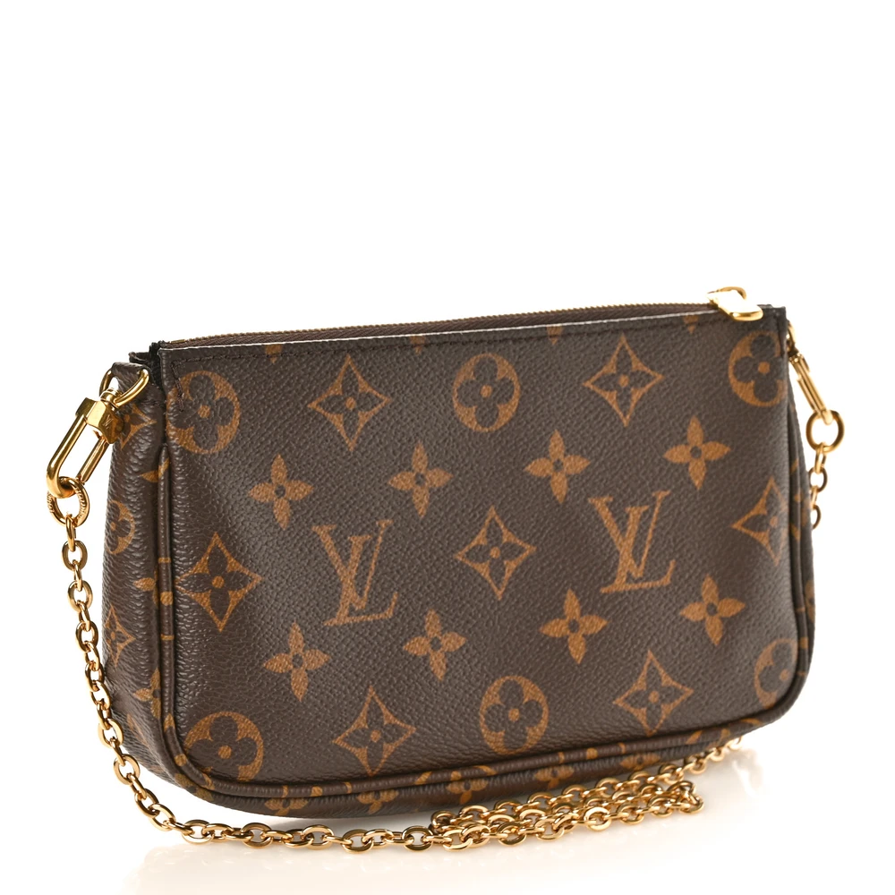 LV Monogram Canvas Multi Pochette Accessories Mini Pochette Gold Reps - Image 3
