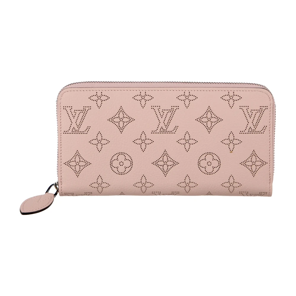 Replica Louis Vuitton Pink Mahina Wallet with Silver Hardware