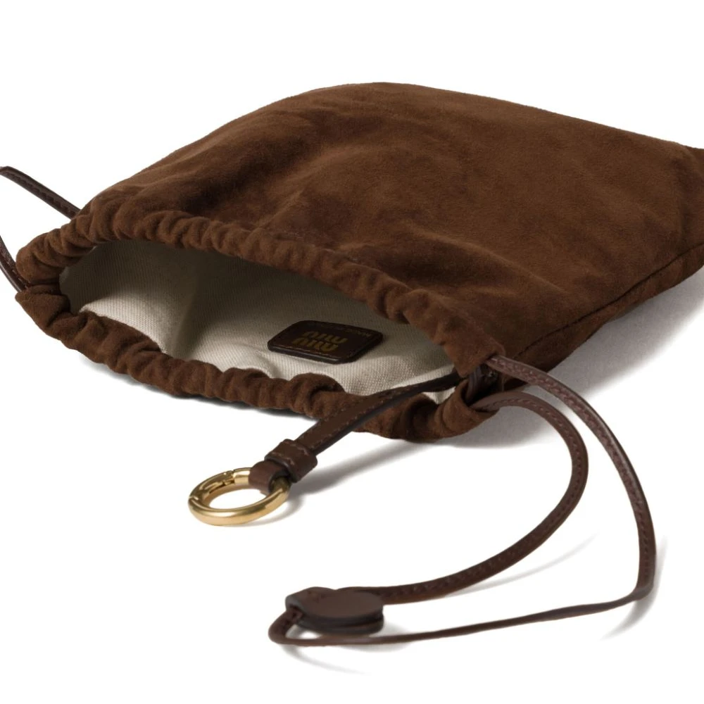 Luxury Miu Miu Replica Handbag in Cocoa Brown Suede - Image 3