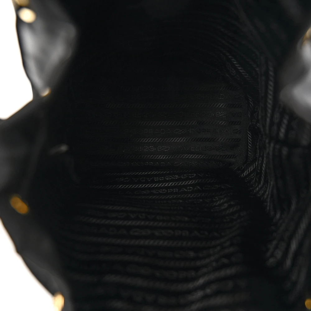 Prada Black Saffiano Leather Mini Bucket Bag – Mirror Quality Replica - Image 7