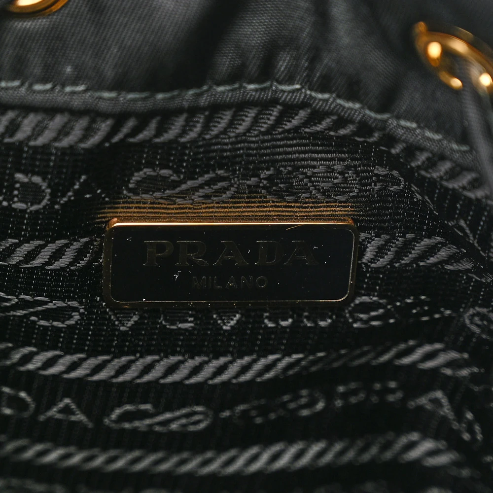 Prada Black Saffiano Leather Mini Bucket Bag – Mirror Quality Replica - Image 2