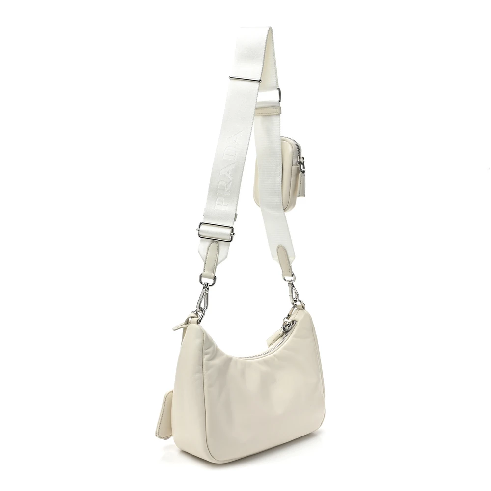 Prada White Nappa Leather Shoulder Bag – Mirror Quality Replica - Image 3