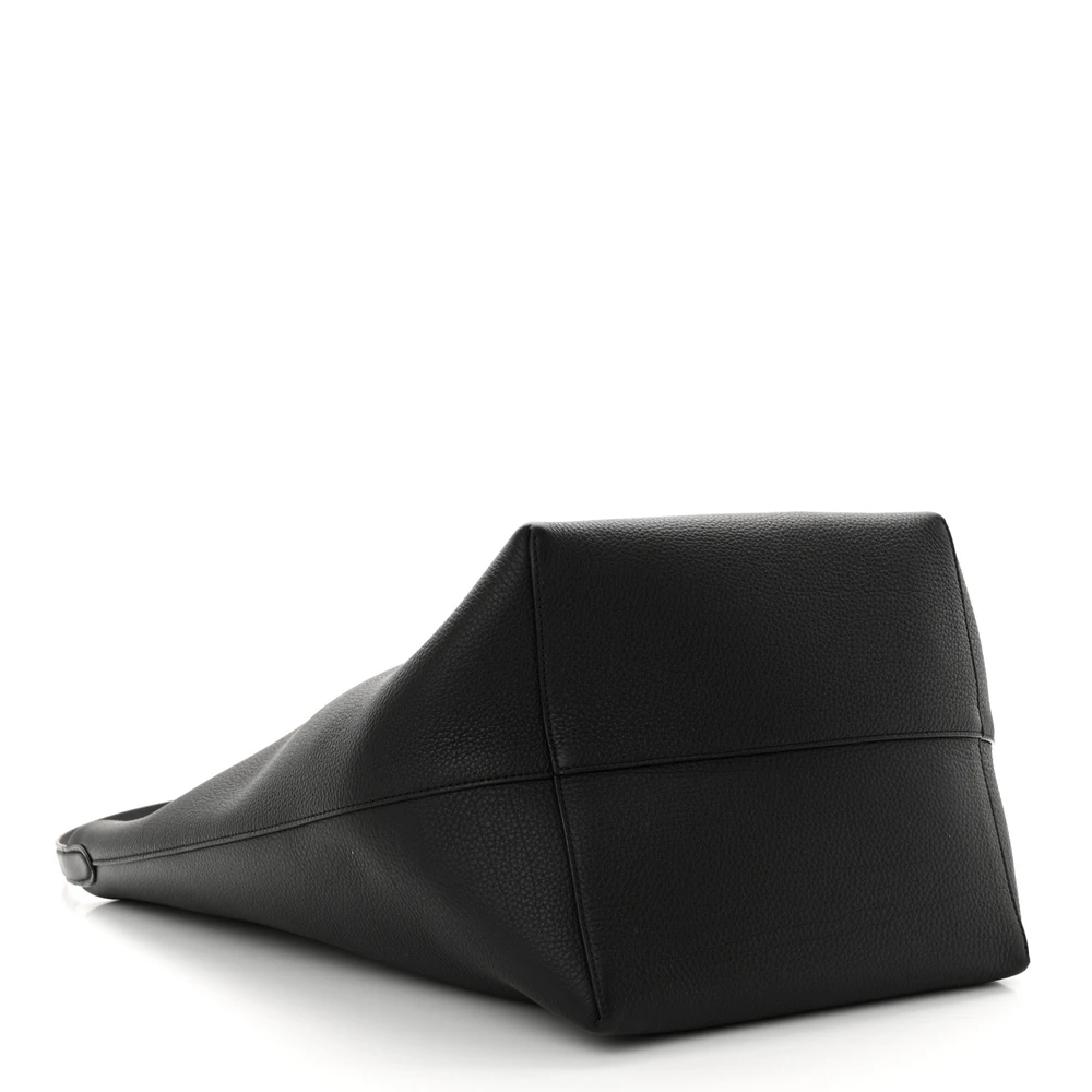 The Row Black Grained Leather Tote—Mirror-Quality Replica - Image 6
