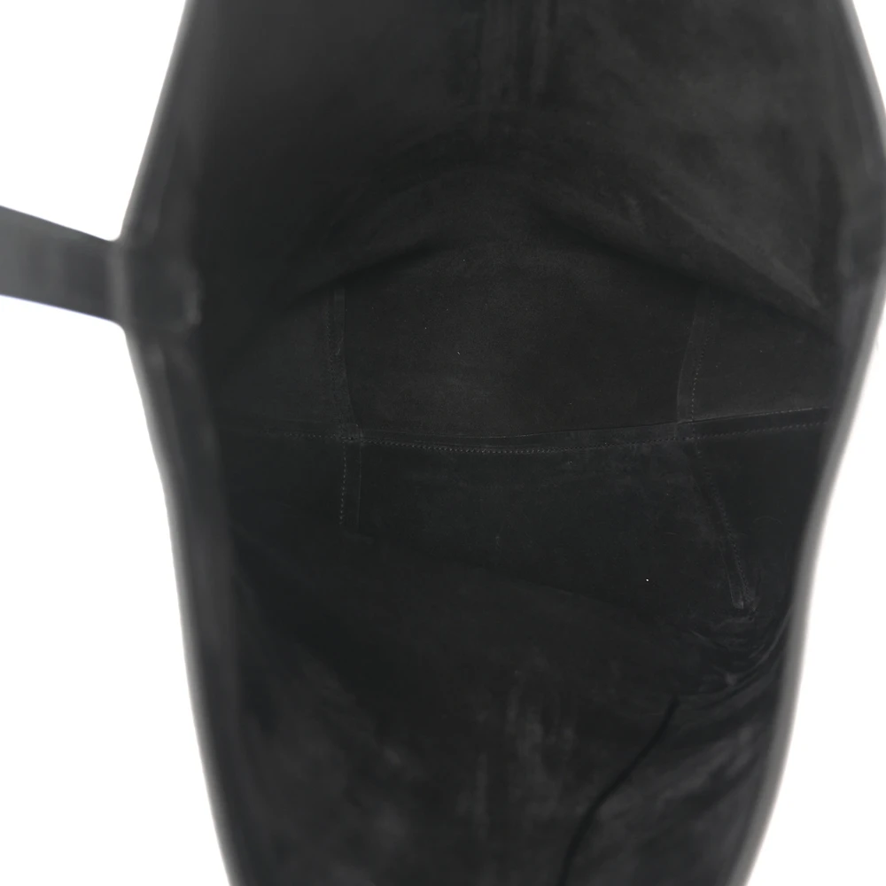 The Row Black Grained Leather Tote—Mirror-Quality Replica - Image 7