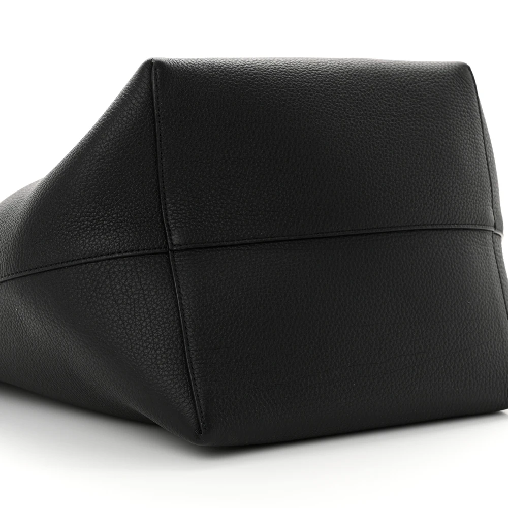 The Row Black Grained Leather Tote—Mirror-Quality Replica - Image 4