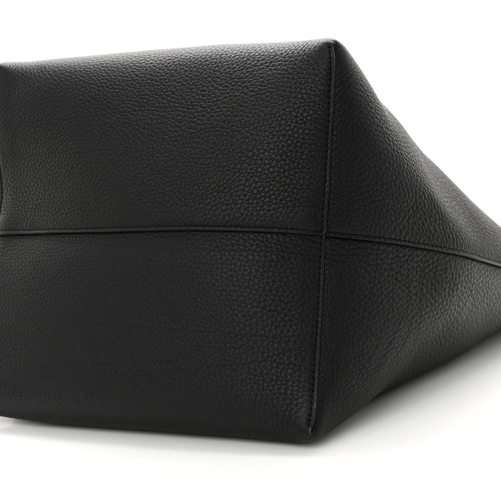 The Row Black Grained Leather Tote—Mirror-Quality Replica - Image 5