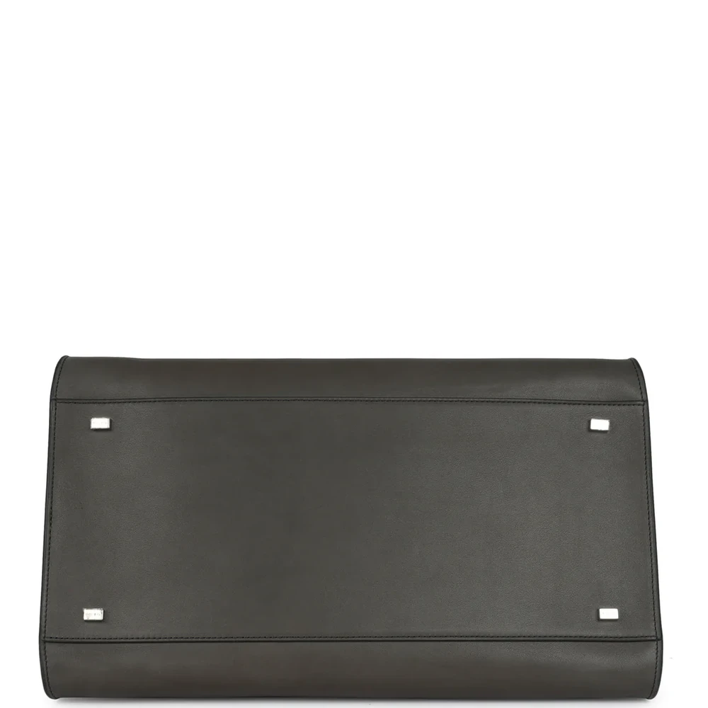 The Row Koala Grey Saddle Leather Soft Margaux 15 Bag High-end reps - Image 5