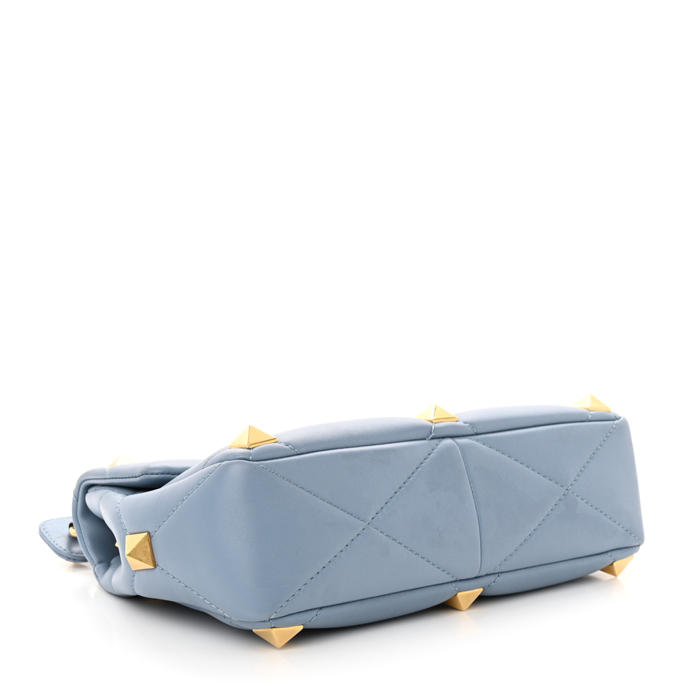 Valentino Garavani Niagara Nappa Leather Large Roman Stud Shoulder Bag Gold Hardware Top quality Replica - Image 6