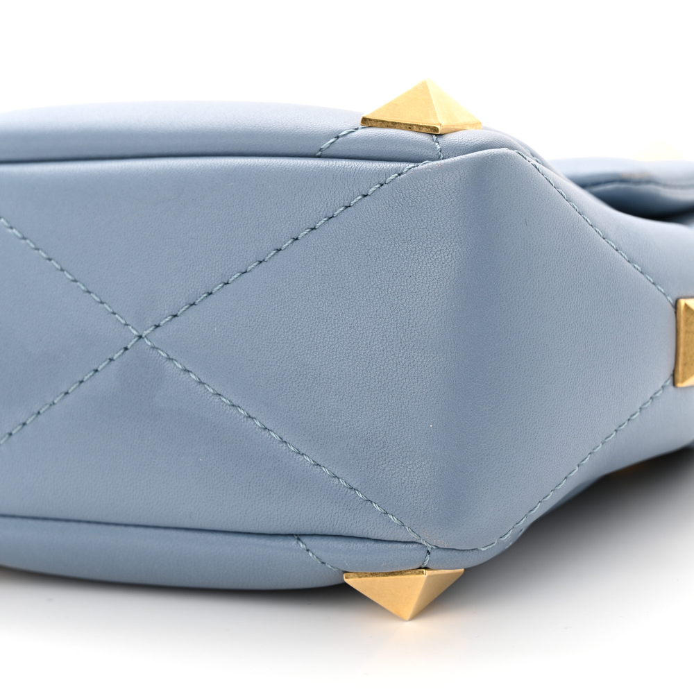 Valentino Garavani Niagara Nappa Leather Large Roman Stud Shoulder Bag Gold Hardware Top quality Replica - Image 5